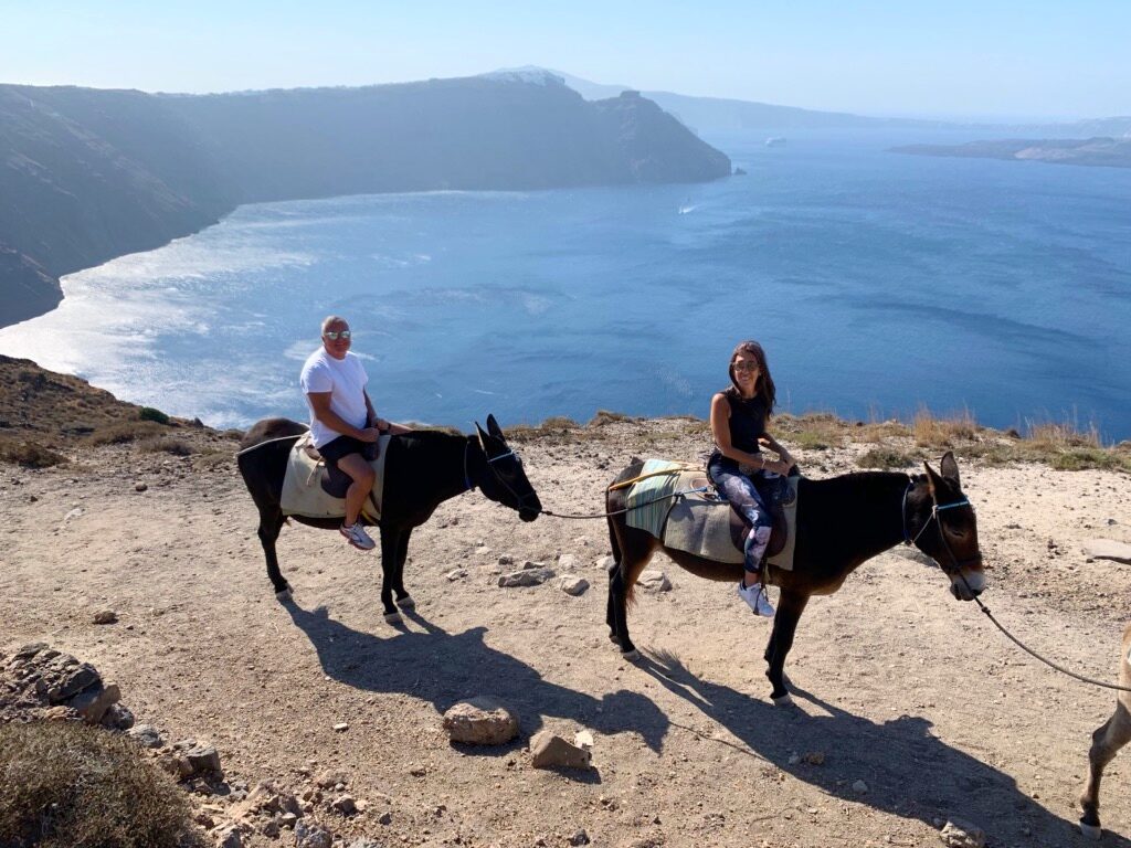 donkey-ride-Santorini