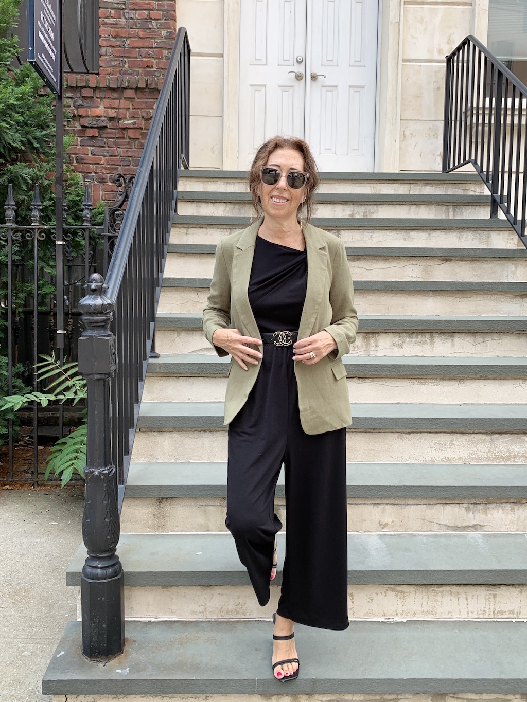 blazer-over-jumpsuit